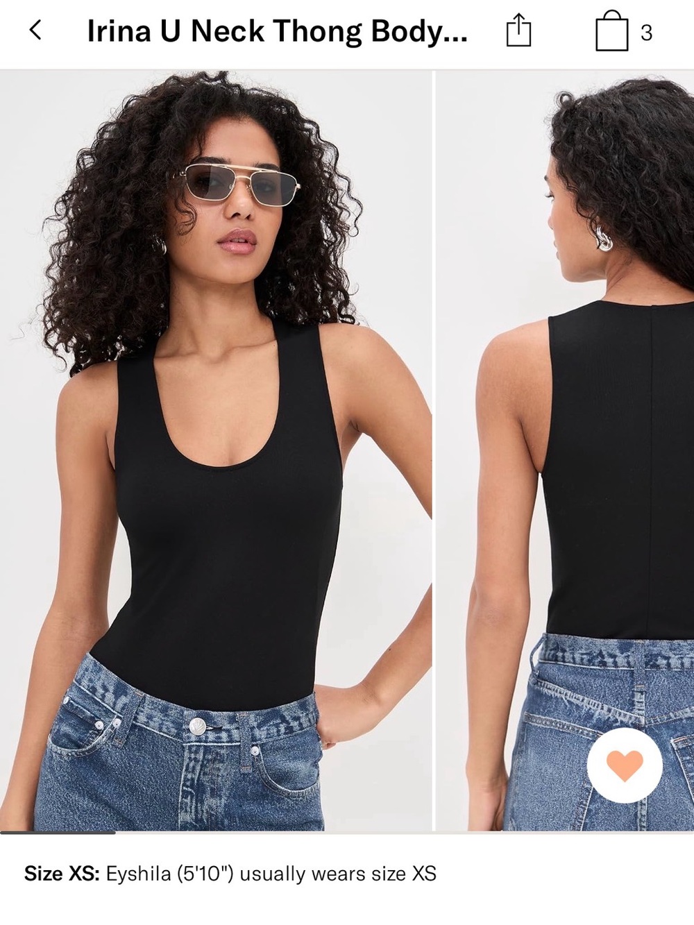 NWT rag & bone Irina Ponte U-Neck Bodysuit – Black